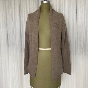"Melanera" Wool Blend Sand Cardigan - Balletcore -  Size S